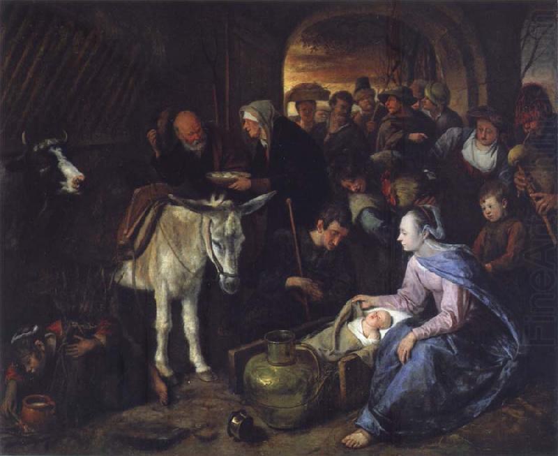 Jan Steen The Adoration of the Shepberds china oil painting image